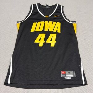 Nike Iowa Hawkeyes Basketball Jersey Men's Size M Black Yellow 44 Authentic